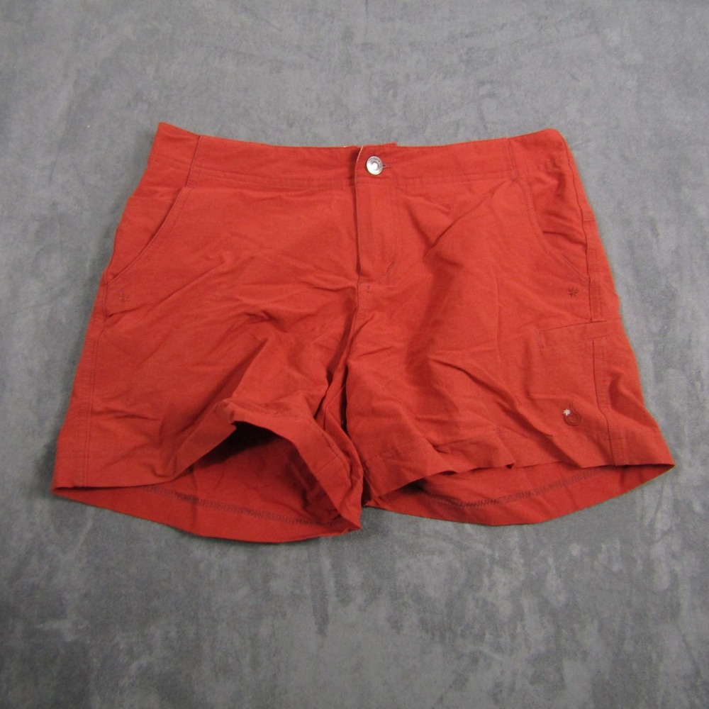 Isis Shorts Women 4 Red Nylon Lycra Stretch Hiking Outdoor Trail Active